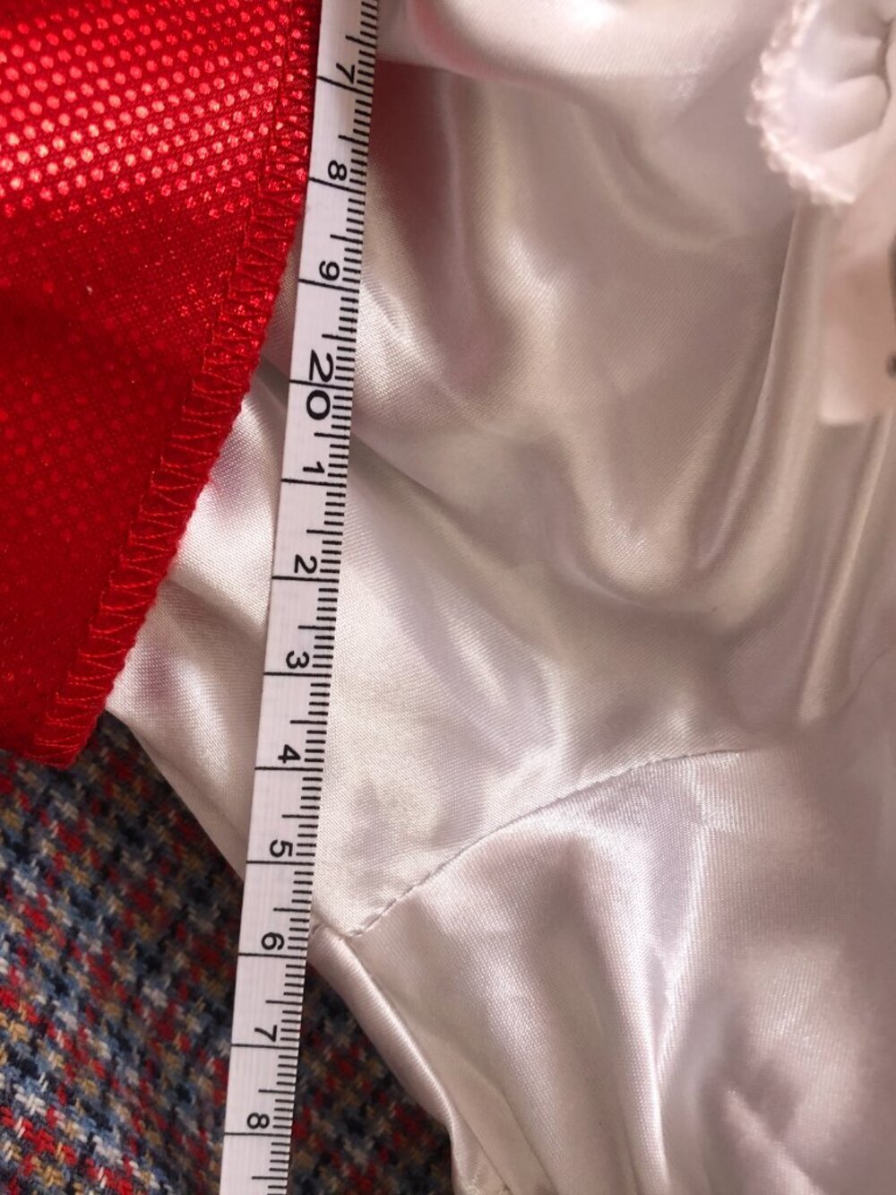 Disguise Baby Costume Dress 12-18M Gingham Red White Oktoberfest Pirate - Picture 6 of 10